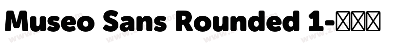 Museo Sans Rounded 1字体转换